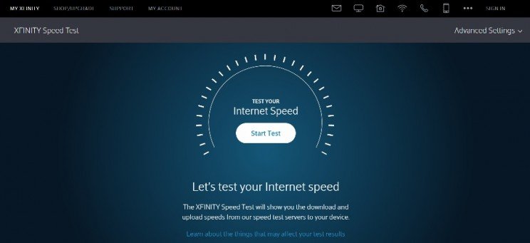 Xfinity Speed Test